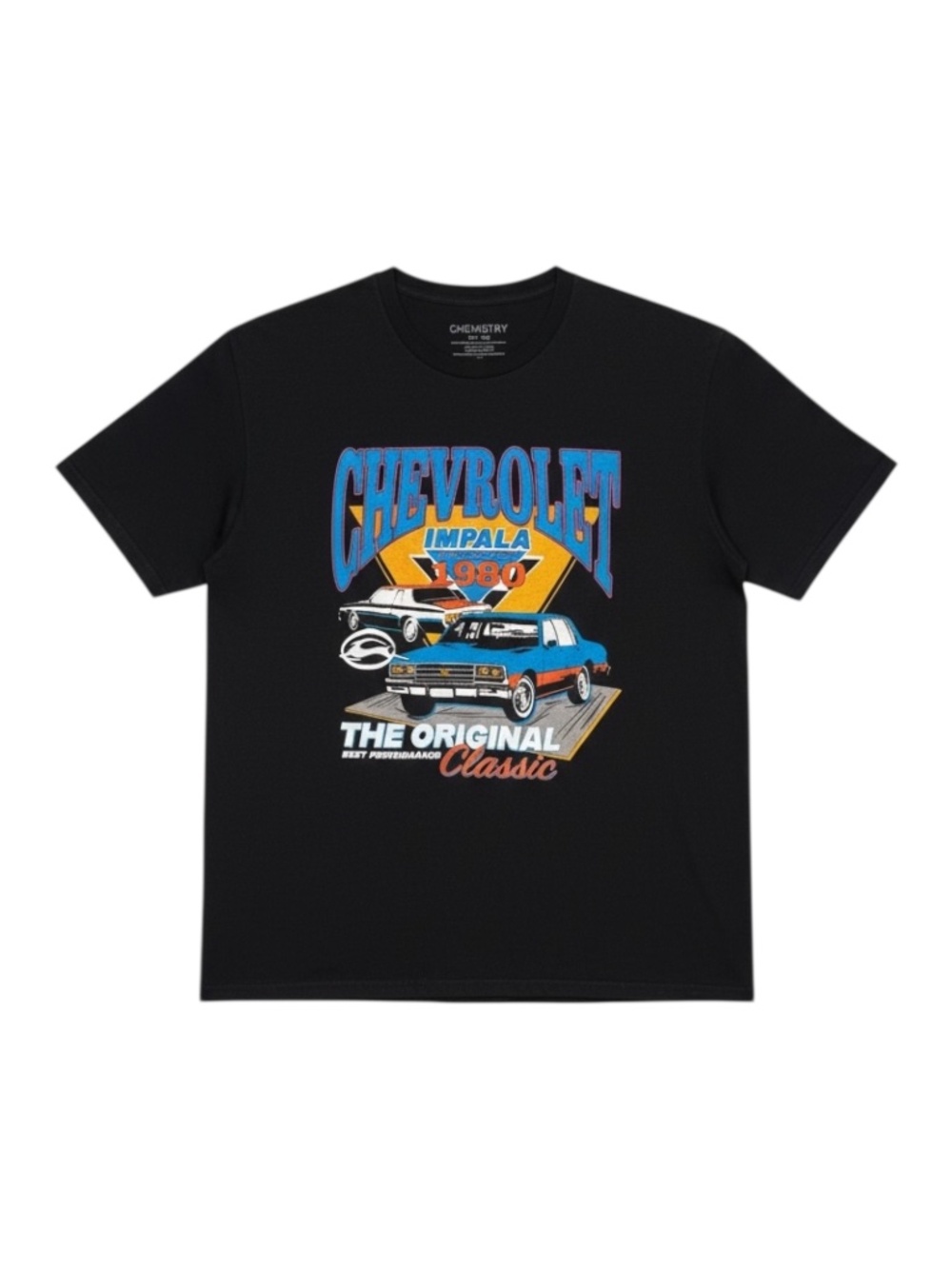 Chemistry‎ T-Shirt Chevrolet Impala 1980s Graphic Tee Men’s XL Black